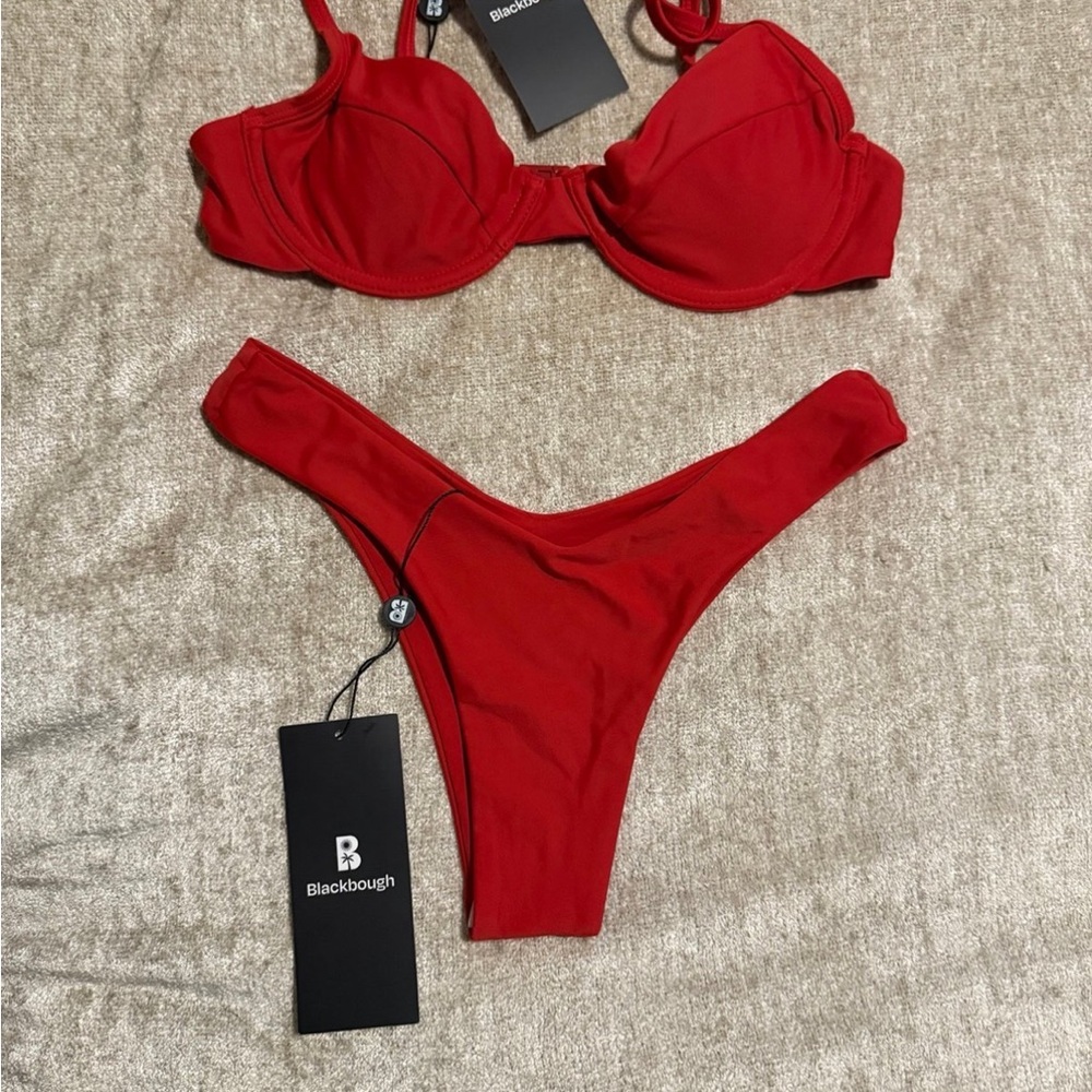 Blackbough Red Bikini Set Sleek Minimalist Design